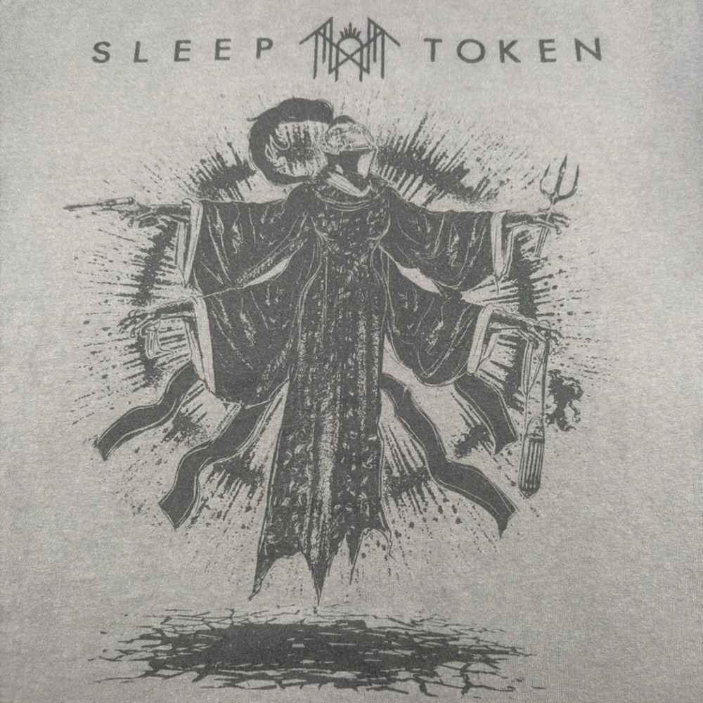 Sleep Token Mens Size XL‎ T-Shirt Ascensionism Metal Rock Band Gray